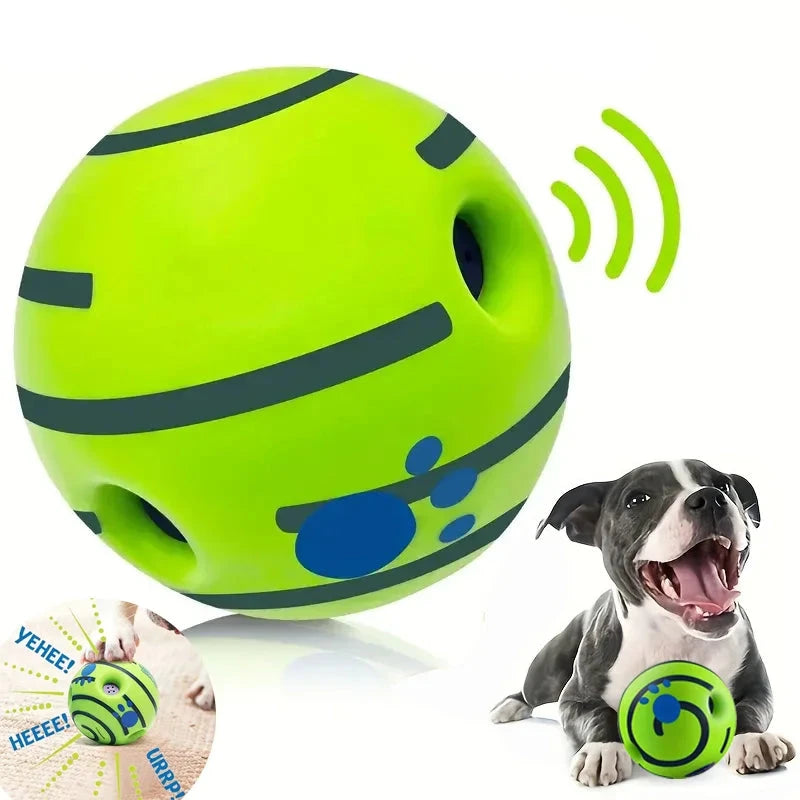 Balle sonore interactive pour chien